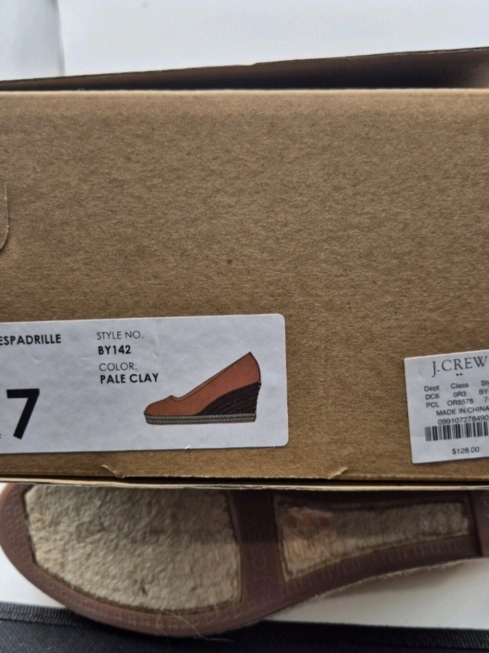 J. Crew Shoes Women’s Espadrille Wedges Sueded Size 7 Pale Clay Brown Shoes - Picture 13 of 13
